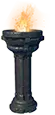 Antorcha de pie de vasallo de los reyes gigantes
