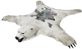 Alfombra de piel de oso