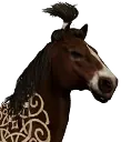 Bemaltes hyrkanisches Pferd