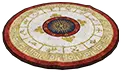 Alfombra redonda corintia