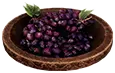 Piatto di uva da tavola