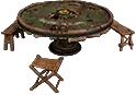 Barachan Castaway Card Table