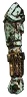 Leerer mattierter Eisenwächter-Arm