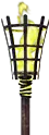 Antorcha con protección, amarilla