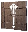 Pintura de pared - Señal de maza