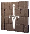 Pintura de pared - Señal de espada