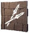 Pintura de pared - Señal de lanza