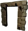 Intelaiatura per porte di pietra rinforzata