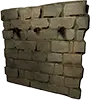 Mura di pietra rinforzata