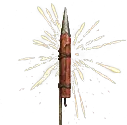 Fuochi d'artificio di broccato rosso