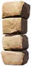 Peça de construção arruinada