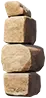 Peça de construção arruinada