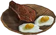 Bife e ovos