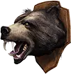 Troféu de urso negro