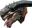 Trofeo di drago verde