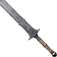 Espada de aço de duas mãos