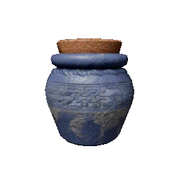 Blue Jar-Shaped Water Bottle