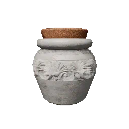 White Jar-Shaped Water Bottle