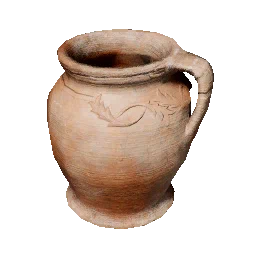 Red One-Handled Jar