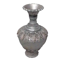 Long-Necked Silver Jar