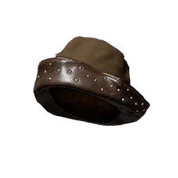 Captive's Folded Leather Hat