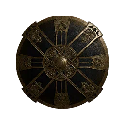 Demenissianischer goldverzierter Schild