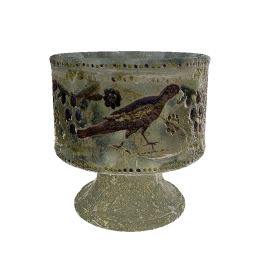 Flower Bird Glass Pottery