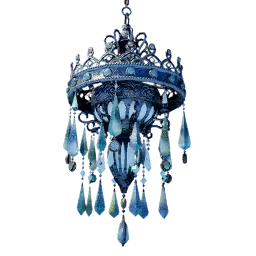 Icy White Chandelier