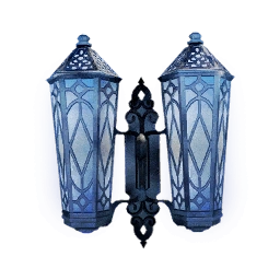 Icy White Twin Wall Lamp