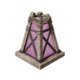 Lilac Watchtower Glass Lamp