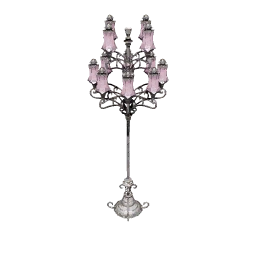 Lilac Candlestick Lamp