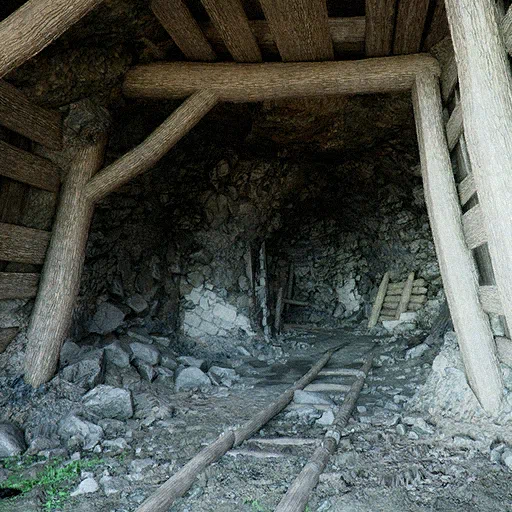 古代矿山7号遗迹 - 红色沙漠 采矿洞窟