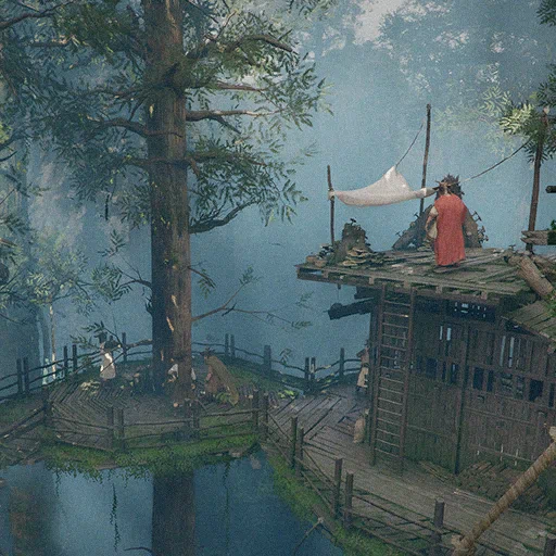 Lungoramo immersa nell'oscurità