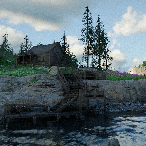 Nachhall am Flussufer