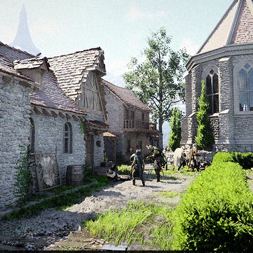 Town on the Cliff