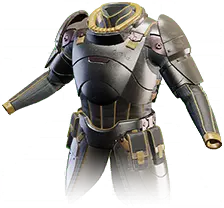 Plastron d'exosquelette de combat