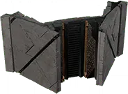 Abgerundete Wand