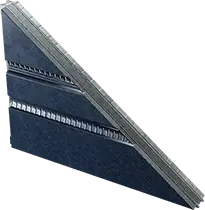 Mur triangulaire, bas, gauche