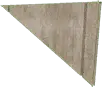 Mur triangulaire, haut, droite