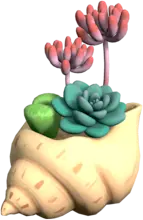 Coastal Shell Flower Pot