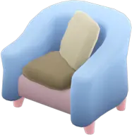 Pastel Blue Club Armchair