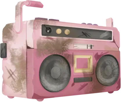 Battered Boombox