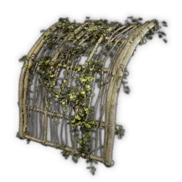 Gebogene Spalierwand, Garten