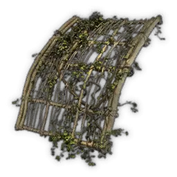 Gebogene Spalierwand, Garten