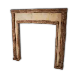 Vano de puerta doble, cabaña