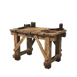 Mesa de peletería sencilla