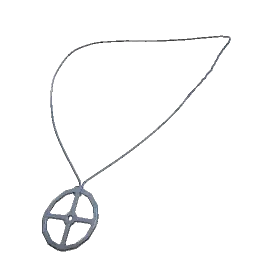 Mały amulet z bursztynem