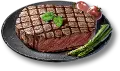 上質肉のステーキ