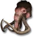 Zerstörer-Mammut-Schädel