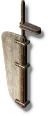 Heckruder des kleinen Holzboots